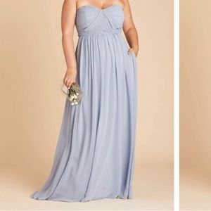 Birds Grey Chiffon Convertible Grace Dress